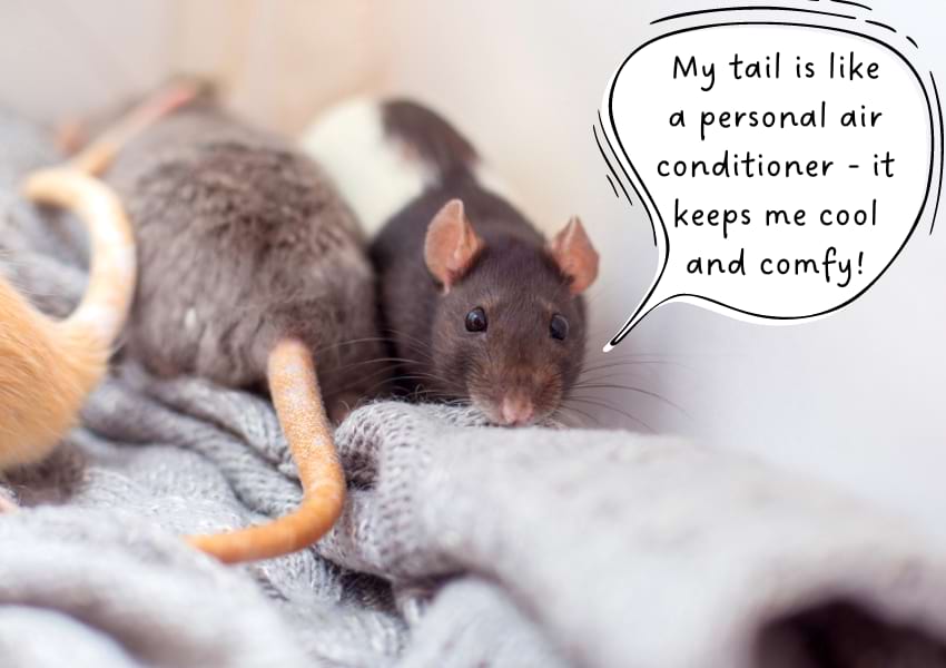 Rats use their tails as a fifth limb